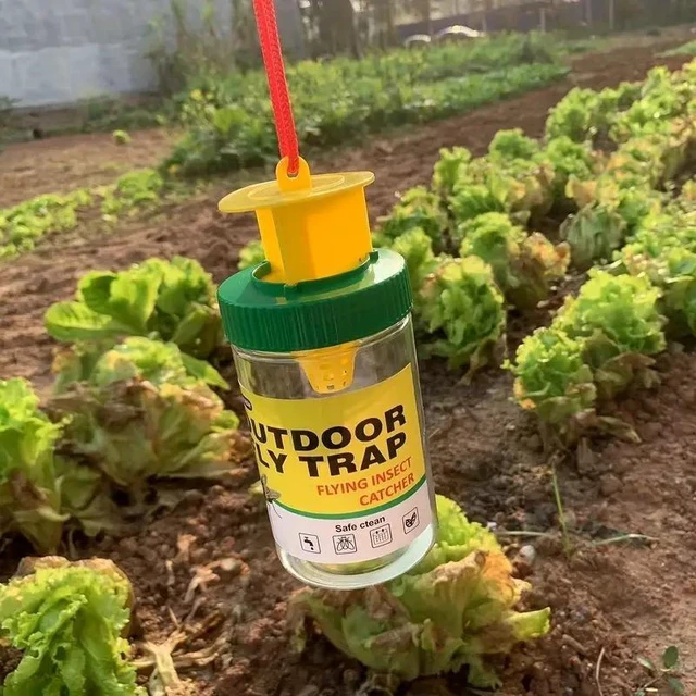 Alt view image 9 of 10 - 30 PCS Green, black and yellow fly-killing bottle, fly bottle, fly trap, fly trap, fly cage, fly trap trap