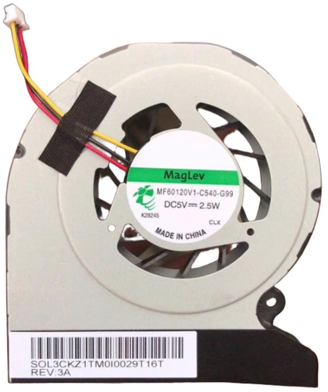 Alt view image 2 of 2 - Laptop Cooling Replacement CPU Fan for to-Shiba Portege M930 Series 5V 3 PIN MF60120V1-C540-G99