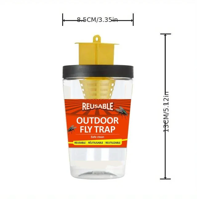 Alt view image 4 of 6 - 20 PCS Red fly-killing bottle, fly bottle, fly trap, fly trap, fly trap, fly cage, fly trap
