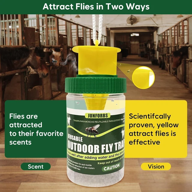 Alt view image 9 of 10 - 20 PCS 1 fly trap bottle, fly trap, fly trap, fly cage, fly catcher