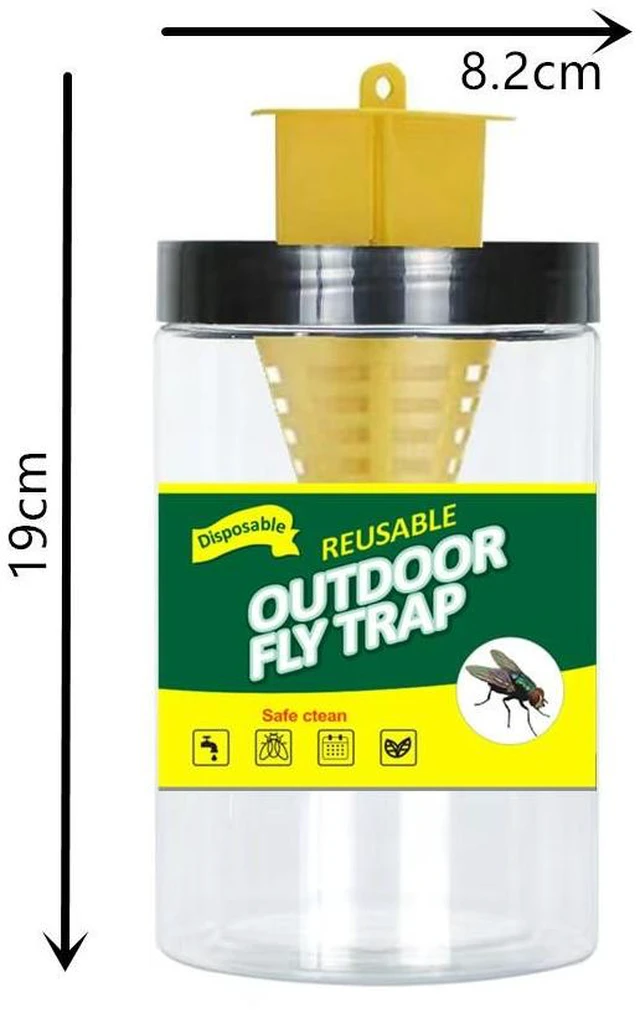 Alt view image 6 of 10 - 10 PCS Green fly-killing bottle, fly bottle, fly trap, fly trap, fly cage, fly capture