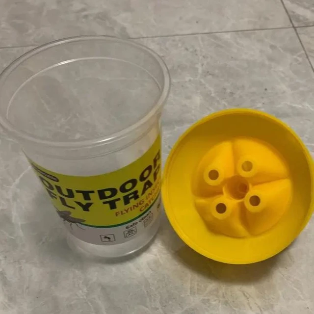 Alt view image 10 of 10 - 20 PCS Green, black and yellow fly-killing bottle, fly bottle, fly trap, fly-killing device, fly trap, fly cage, fly trap
