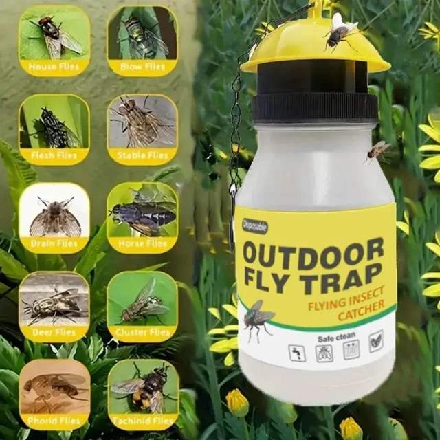 Alt view image 6 of 10 - 20 PCS Hat fly trap, fly bottle, fly trap, fly trap, fly trap, fly cage, fly trap