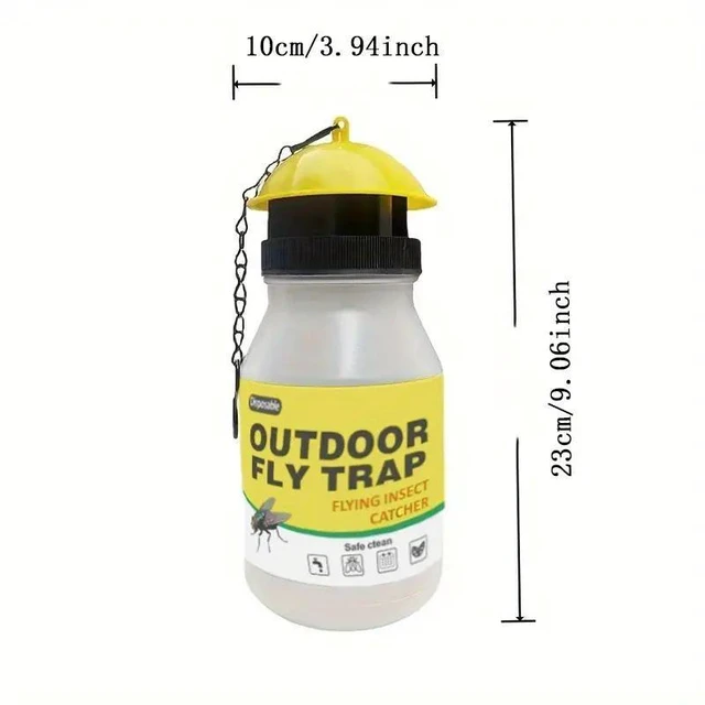 Alt view image 8 of 10 - 20 PCS Hat fly trap, fly bottle, fly trap, fly trap, fly trap, fly cage, fly trap