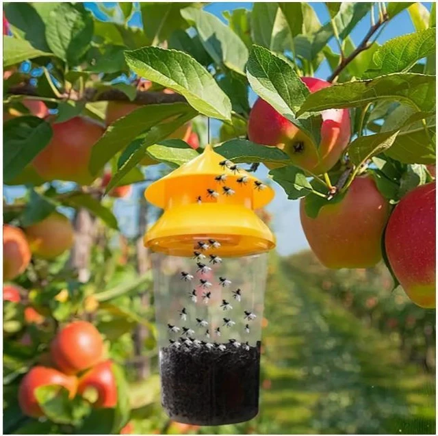 Alt view image 6 of 8 - 30 PCS Orange fly trap, fly bottle, fly trap, fly trap, fly cage, fly trap