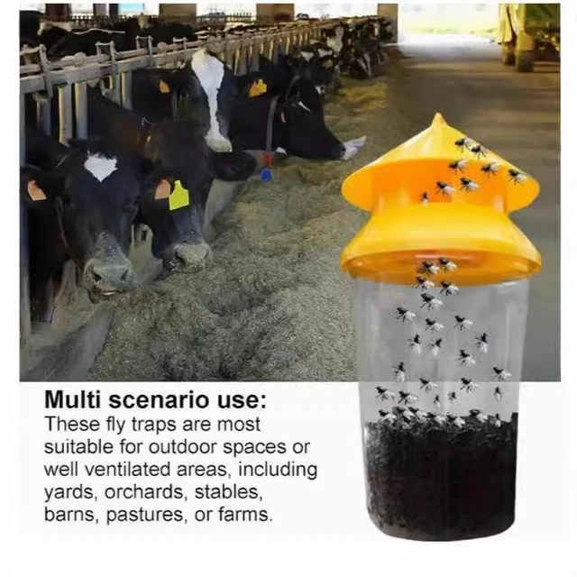 Alt view image 7 of 8 - 30 PCS Orange fly trap, fly bottle, fly trap, fly trap, fly cage, fly trap