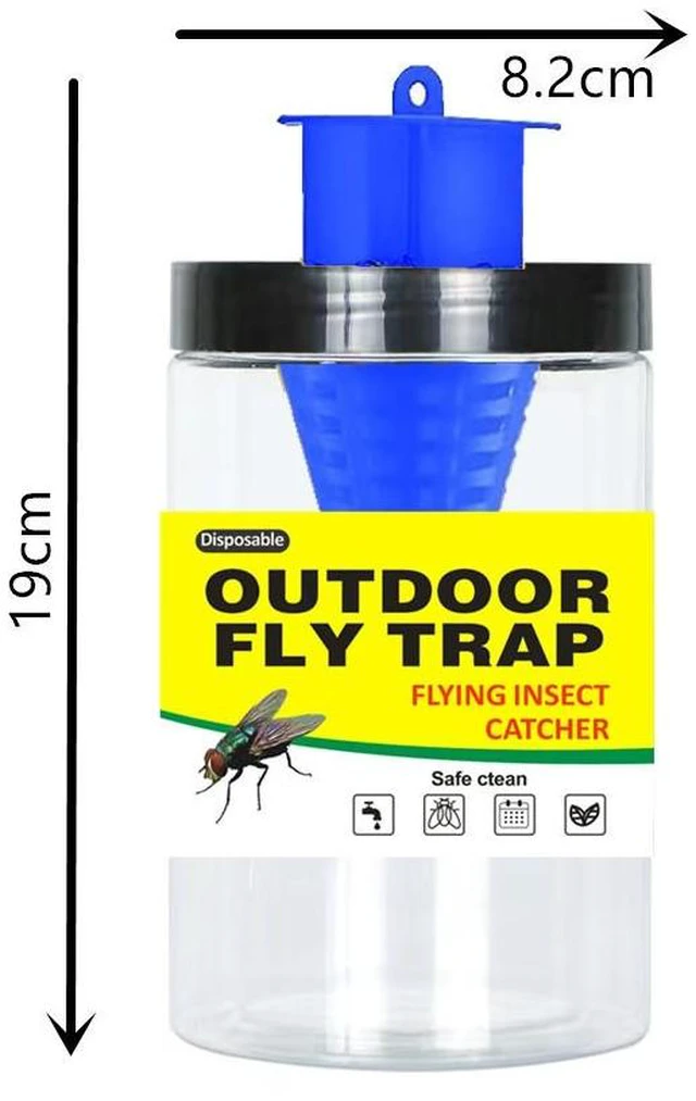 Alt view image 5 of 8 - 20 PCSGreen, black and yellow fly-killing bottle, fly bottle, fly trap, fly trap, fly cage, fly trap trap