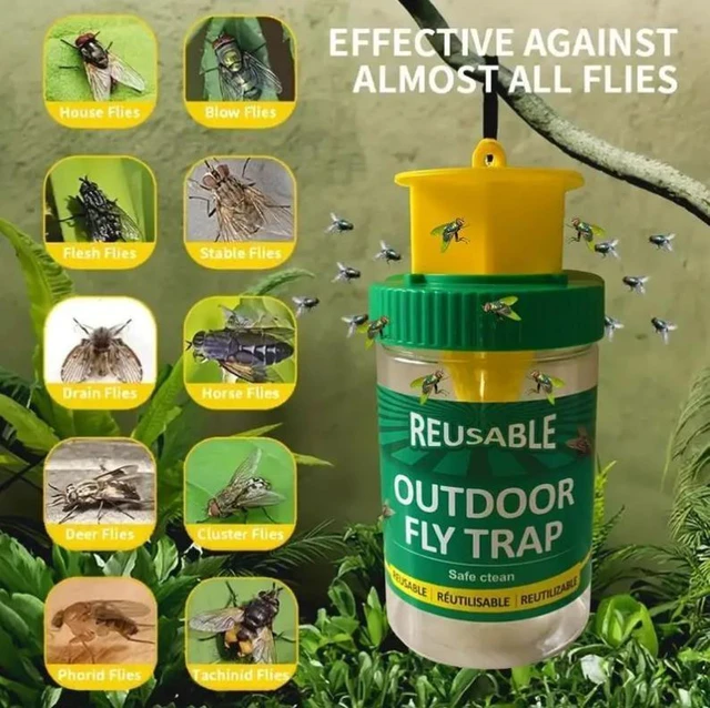Alt view image 8 of 8 - 20 PCSThree yellow fly-killing bottles, fly bottles, fly traps, fly-killing devices, fly traps, fly cages, fly traps