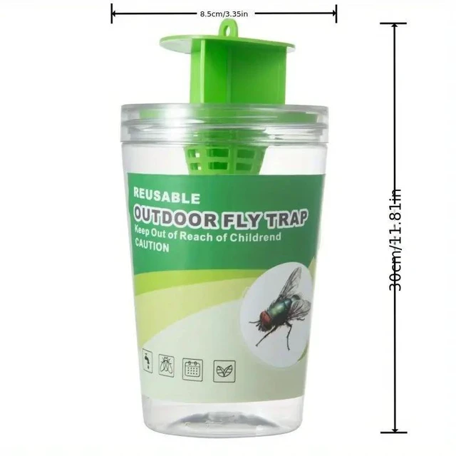 Alt view image 8 of 10 - 10 PCS New green fly trap bottle, fly trap bottle, fly trap, fly trap, fly cage, fly trap