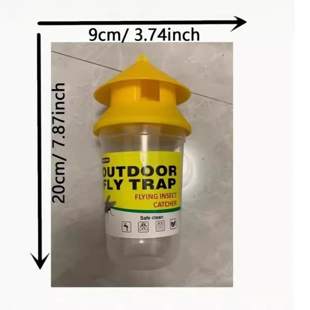 Alt view image 7 of 10 - 20 PCS Green, black and yellow fly-killing bottle, fly bottle, fly trap, fly-killing device, fly trap, fly cage, fly trap