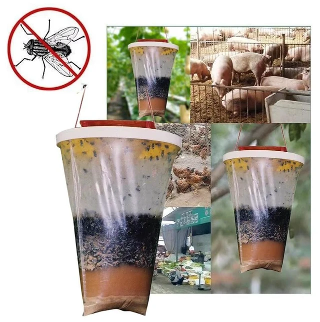 Alt view image 6 of 10 - 20 PCS Fly trap bag, disposable fly trap bag, attractor, fly trap bag