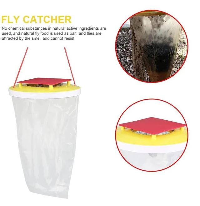 Alt view image 7 of 10 - 20 PCS Fly trap bag, disposable fly trap bag, attractor, fly trap bag