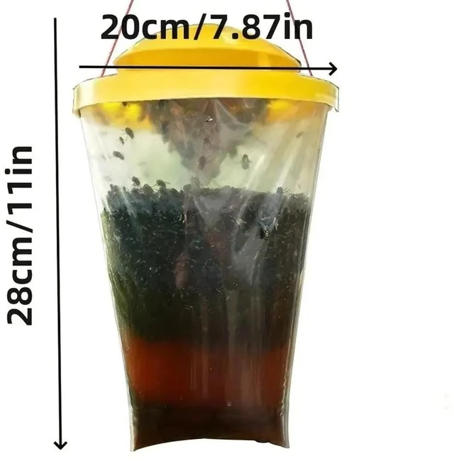 Alt view image 9 of 10 - 30 PCS Fly trap bag, disposable fly trap bag, attractor, fly trap bag