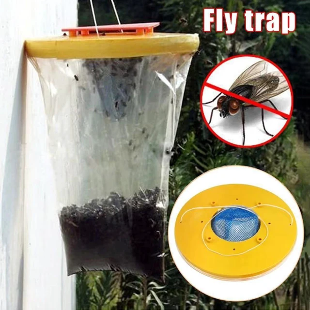 Alt view image 10 of 10 - 20 PCS Fly trap bag, disposable fly trap bag, attractor, fly trap bag