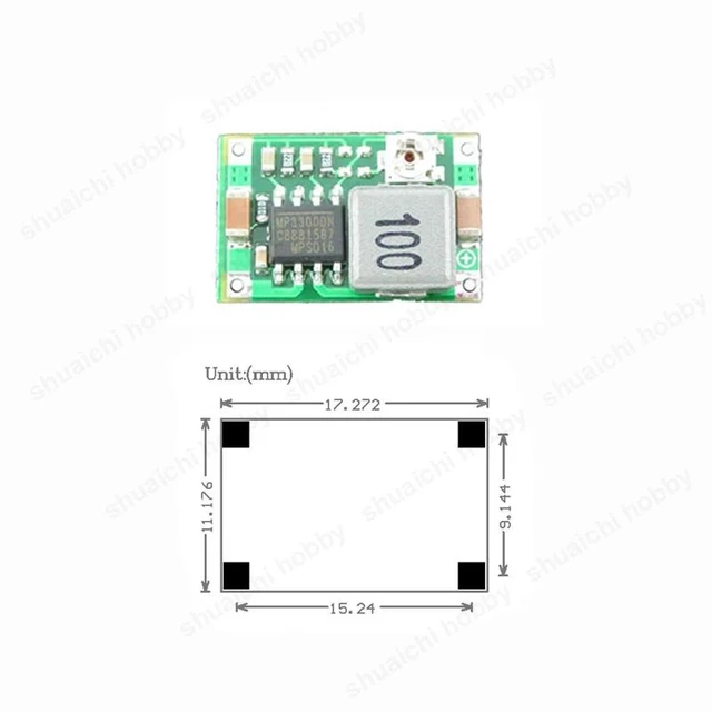 Alt view image 8 of 10 - 10PCS Step-down Power Supply Module DC 4.75-23V to 1-17V Mini Synchronous Rectification Voltage Regulator Unit for RC Airplane