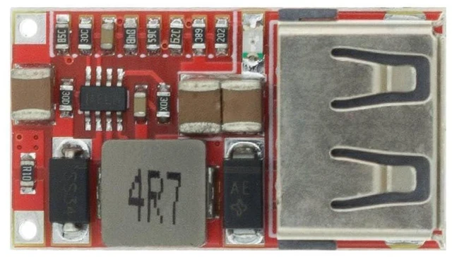 Alt view image 2 of 2 - Generic 10pcs 6-24V 24V 12V to 5V USB Step Down Module DC-DC Converter Phone Charger Car Power Supply Module Efficiency 97.5% Buck