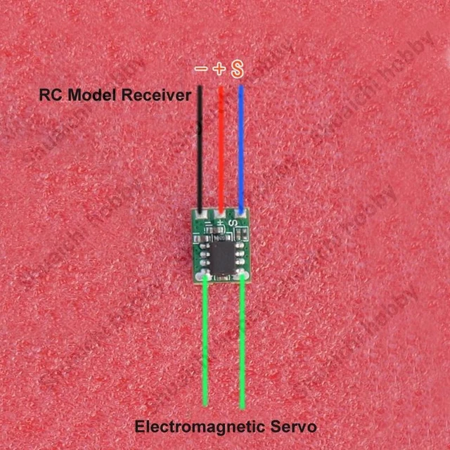 Alt view image 4 of 4 - 3PCS Mini Electromagnetic Rudder Actuator Conversion Board Driver Module Remote Controller Signal Indicator Fr RC Model Receiver
