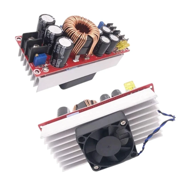 Alt view image 2 of 2 - 1800W Voltage Converter CV Boost Converter Step Up Adjustable Module Power Supply 40A DC-DC 10V-60V to DC 12V-90V New