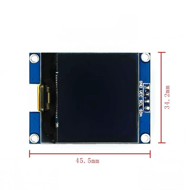 Alt view image 6 of 6 - diymore 1.5 inch 128128 LCD Display Screen OLED Shield Module 4 Pin IIC Interface