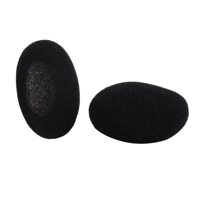 Alt view image 5 of 6 - 40 Pcs Sponges Protective Measures Soft Black Ear Cover Cushion For Headphone 5Cm