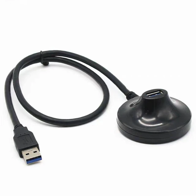 Alt view image 11 of 11 - The base of the USB3.0 extension cable is equipped with a magnetic ring and double shielding for high-speed expansion of the interface for connecting a computer to a USB flash drive and a mouse