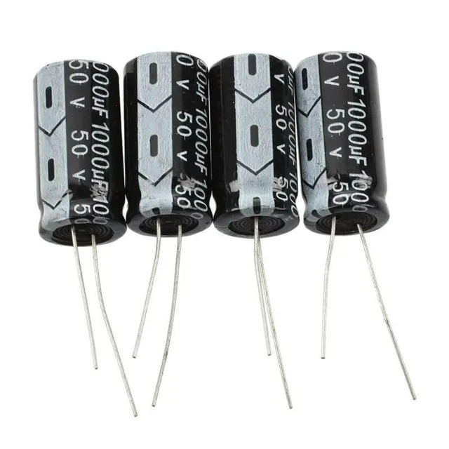 Alt view image 4 of 6 - 40 Pcs 1000Uf 50V 13X25mm Aluminum Electrolytic Capacitors Black