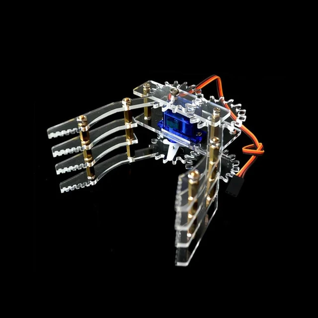Alt view image 5 of 6 - Acrylic robot Claw Manipulator Arm SG90 servos robot gripper for SNM200 (without SG90)