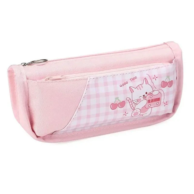 Alt view image 4 of 6 - Cute Pencil Case Capacity Cute Pen Pencil Case Kawaii Stationery Pouch
