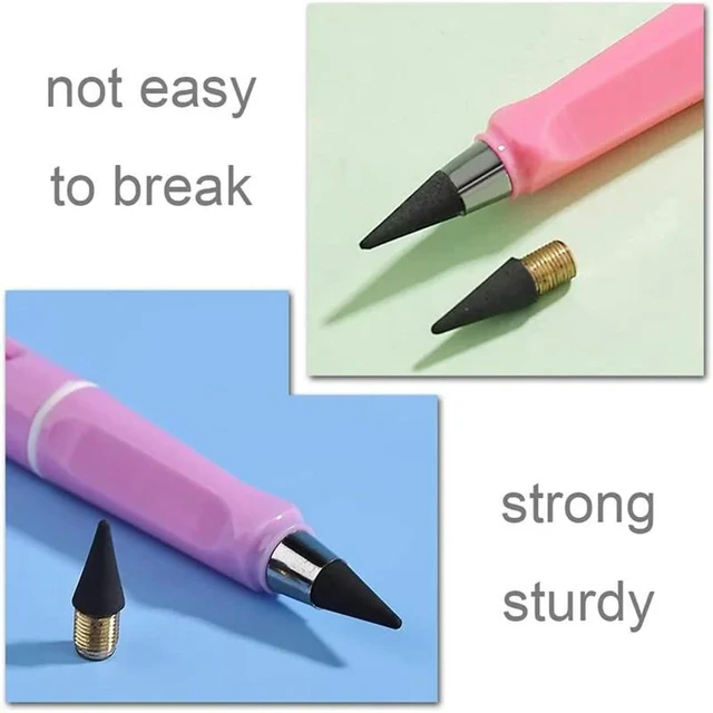 Alt view image 6 of 6 - 28 Pcs Inkless Pencil Tip Inkless Pencil Replacement Nibs Everlasting Pencil For Reusable Everlasting Pencil