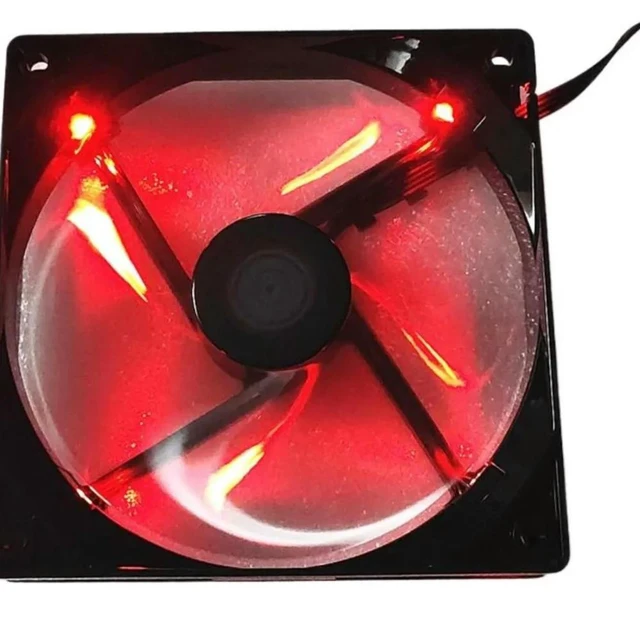 Alt view image 4 of 6 - A12025-16RB-4BP-F1 DF1202512RFHN T400 Blizzard Fan 12025 12cm 4-Wire Speed Regulation Red Mute