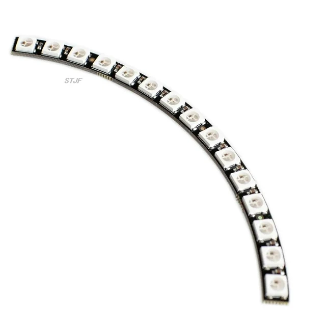 Alt view image 5 of 6 - Ring Wall Clock 15 X Ultra Bright WS2812 5050 RGB LED Lamp Panel with Integrated Drivers(buy 4pcs can be a 60 Ultra Bright)