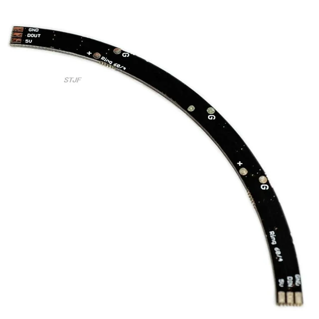 Alt view image 6 of 6 - Ring Wall Clock 15 X Ultra Bright WS2812 5050 RGB LED Lamp Panel with Integrated Drivers(buy 4pcs can be a 60 Ultra Bright)