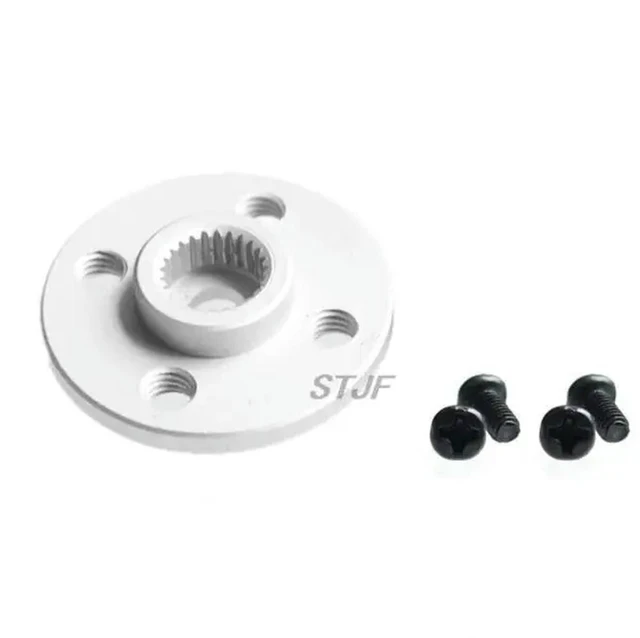 Alt view image 4 of 6 - 5PCS/LOT Aluminum l 25T Servo Arm Round type Disc Matal Horns For MG995 MG996 ACE Robot