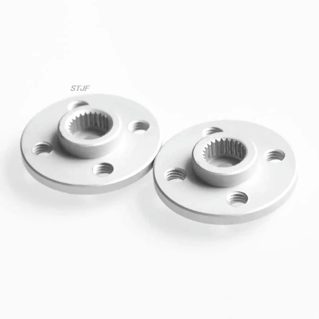 Alt view image 5 of 6 - 5PCS/LOT Aluminum l 25T Servo Arm Round type Disc Matal Horns For MG995 MG996 ACE Robot