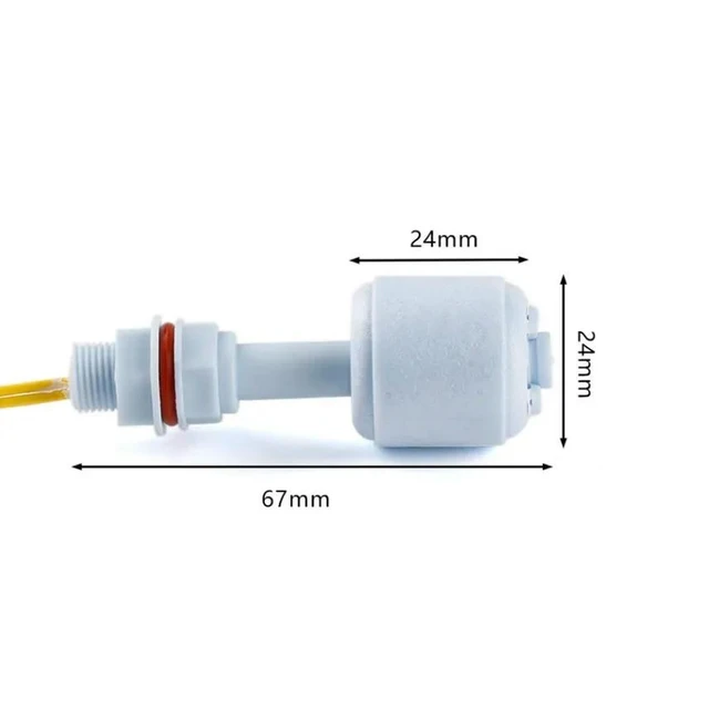 Alt view image 4 of 6 - 52mm PP Liquid Water Level Sensor Horizontal Float Switch Down for