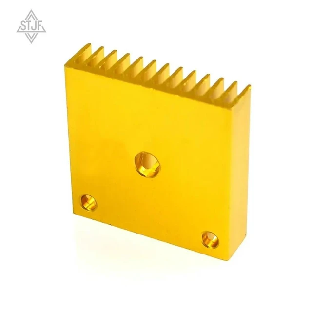 Alt view image 6 of 6 - Gold 3D printer accessories 40 × forty × 11 heatsink MK7, MK8 extruder universal gold