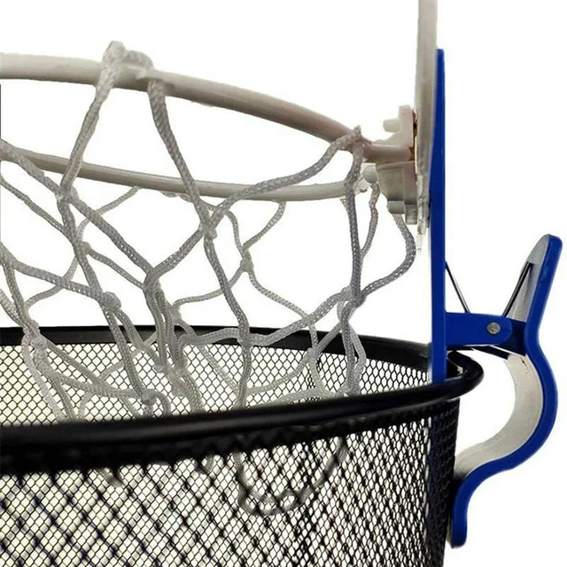 Alt view image 5 of 6 - 3X Sport Office Basketball Hoop Clip For Trash Can Basketball Game Small Basketball Board Clip For Waste Basket