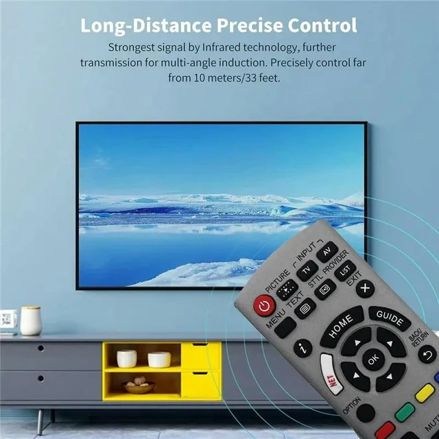 Alt view image 11 of 12 - N2QAYB001254 Remote Control For Panasonic LED 4K Ultra HD OLED TV TX-55HZ1500 TX-65HZ1000