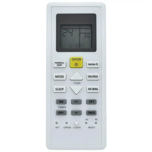 Alt view image 4 of 6 - CS-Z60VKR Air Conditioner Remote Control For Panasonic Air Conditioner CZ-Z60VKR CU-Z20VKR Remote Control Replacement