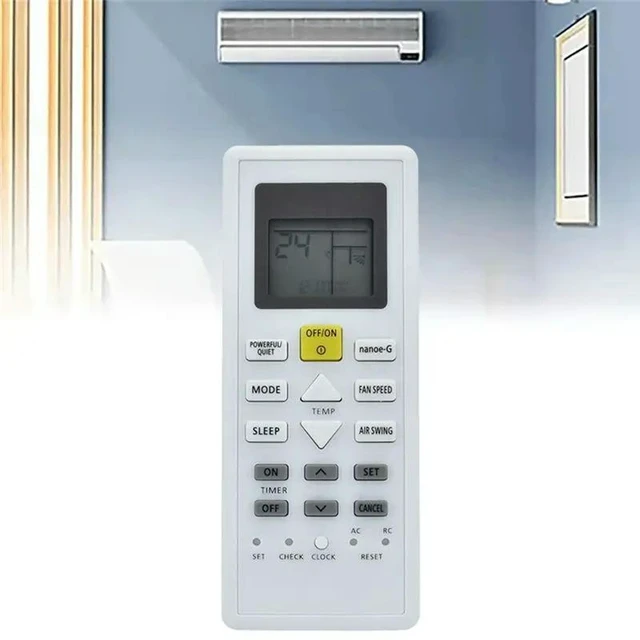 Alt view image 5 of 6 - CS-Z60VKR Air Conditioner Remote Control For Panasonic Air Conditioner CZ-Z60VKR CU-Z20VKR Remote Control Replacement