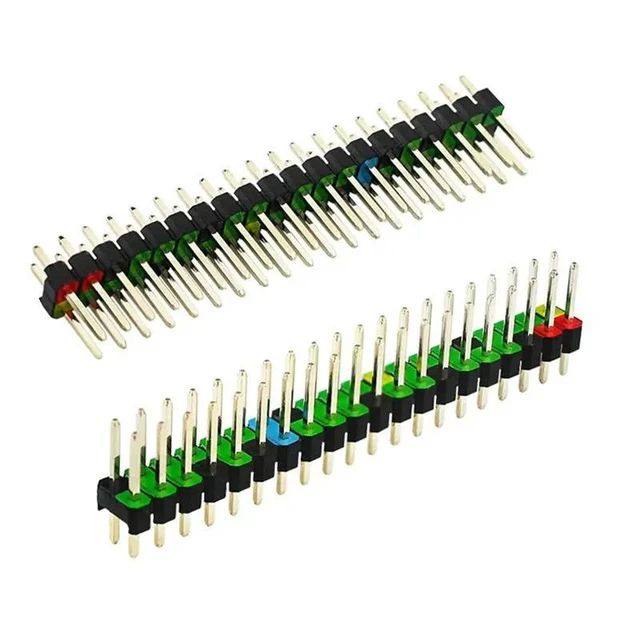 Alt view image 5 of 6 - 5 Pcs 2 X 20 Pin Male GPIO Header GPIO Connector Stacking Header Extend For Raspberry Pi Zero