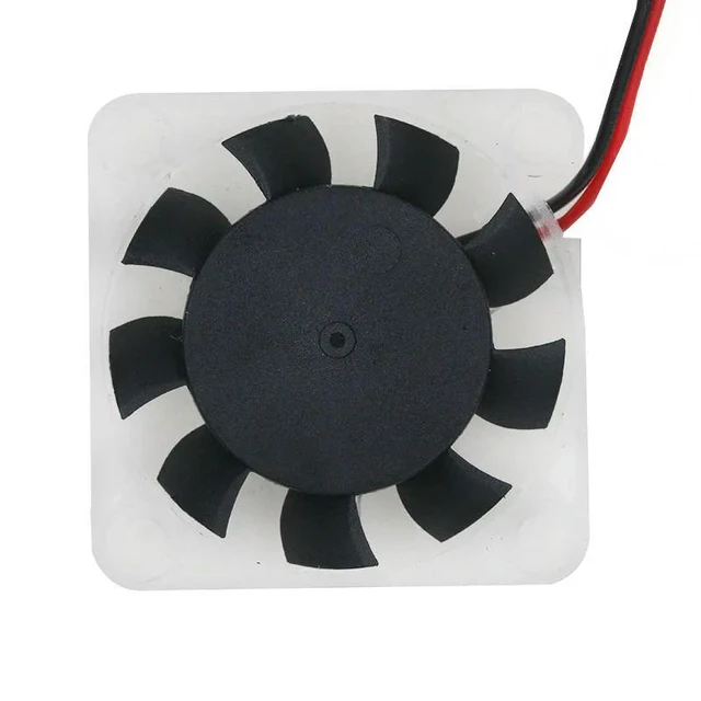 Alt view image 6 of 6 - 4010 silent brushless fan 4CM 5V DC3.7V-7.4V with blue LED light reverse connection protection