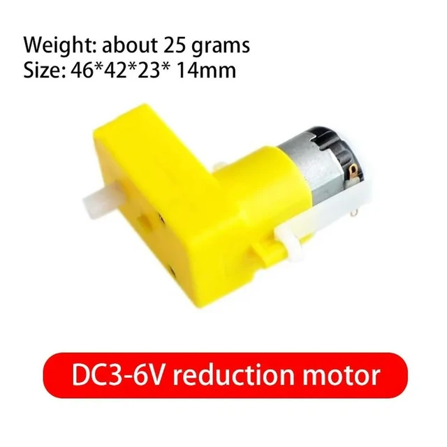 Alt view image 9 of 10 - DC3-6V reduction motor robot remote control car TT DC micro gear motor L-bend type