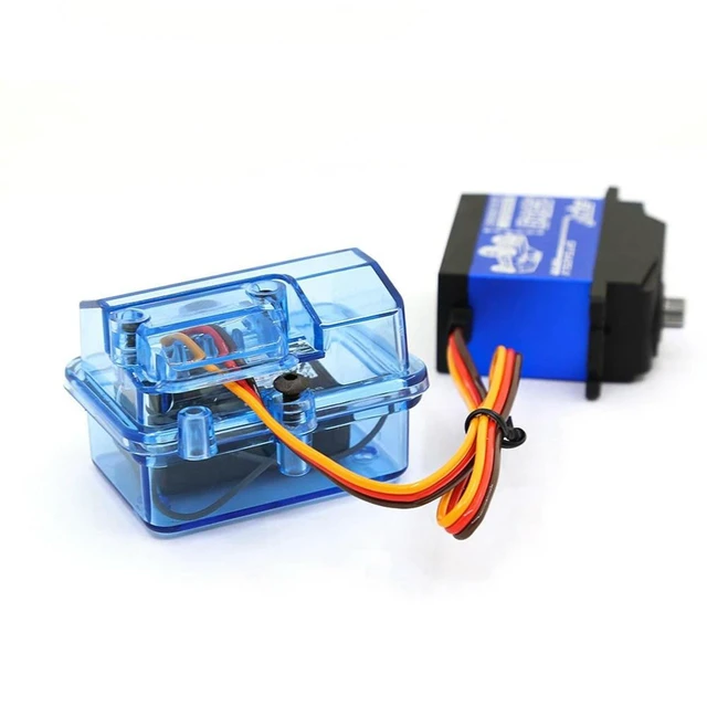 Alt view image 4 of 6 - 2X Blue Plastic Waterproof Receiver Receiving Box For Huanqi 727 / Slash RC Car Upgrade Parts