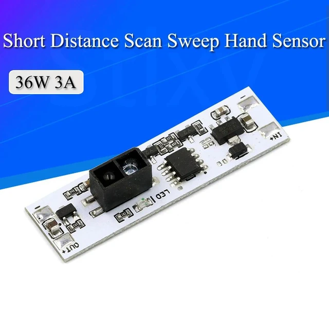 Alt view image 4 of 6 - Short Distance Scan Sensor Sweep Hand Sensor Switch Module 36W 3A Constant Voltage for Auto Home Compatible SW V20