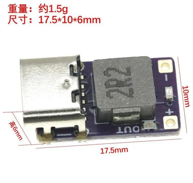 Alt view image 8 of 12 - DC 5V 2.4A Fast Charger Lithium Charge/Discharge Protection Board with Capacity Indicator Light Type C Interface
