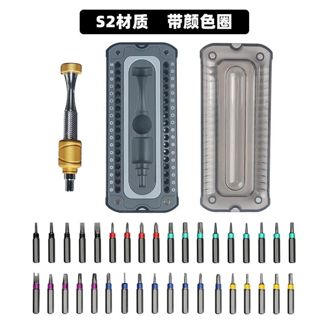 Alt view image 6 of 8 - 37-piece l-in-l screw kit for mobile phone repair, eyeglasses, notebook, tablet disassembly and multi-functional tool set