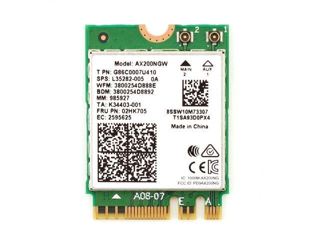 Alt view image 11 of 14 - 3000Mbps 802.11ax Wi-Fi 6 Desktop Kit Intel AX200 Bluetooth 5.1 Wifi Antenna Card 2.4G/5Ghz MU-MIMO AX200NGW Wifi Adapter For PC