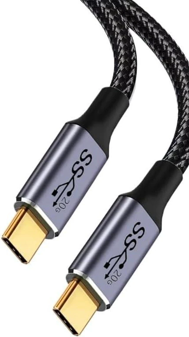 Alt view image 5 of 8 - Type C to C USB C Cable Fast PD 100W 5A 20Gbps High Speed Transmission Data Cable USB3.2 Gen2 4K 60Hz Audio Cable Male(1m)