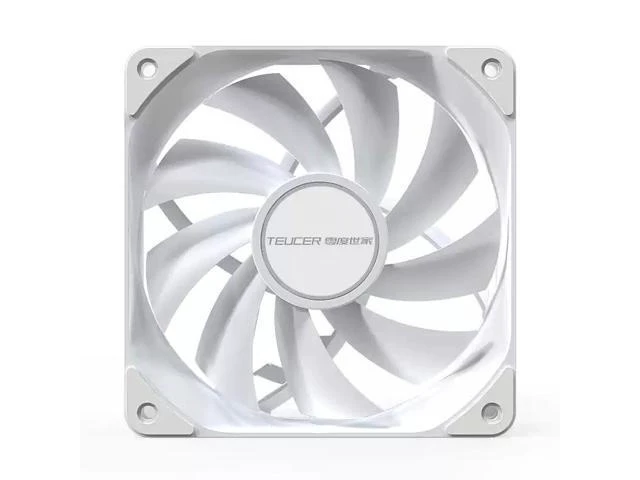 Alt view image 8 of 14 - 12cm PWM Silent Case Fan White, Intelligent Temperature Control, 12025, 14cm Model Available WHITE- 4-pin small connector /12cm